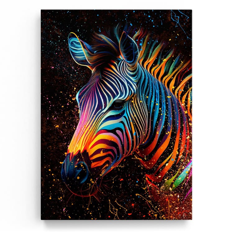 Artmazing Leinwandbild Schwarzlicht Safari