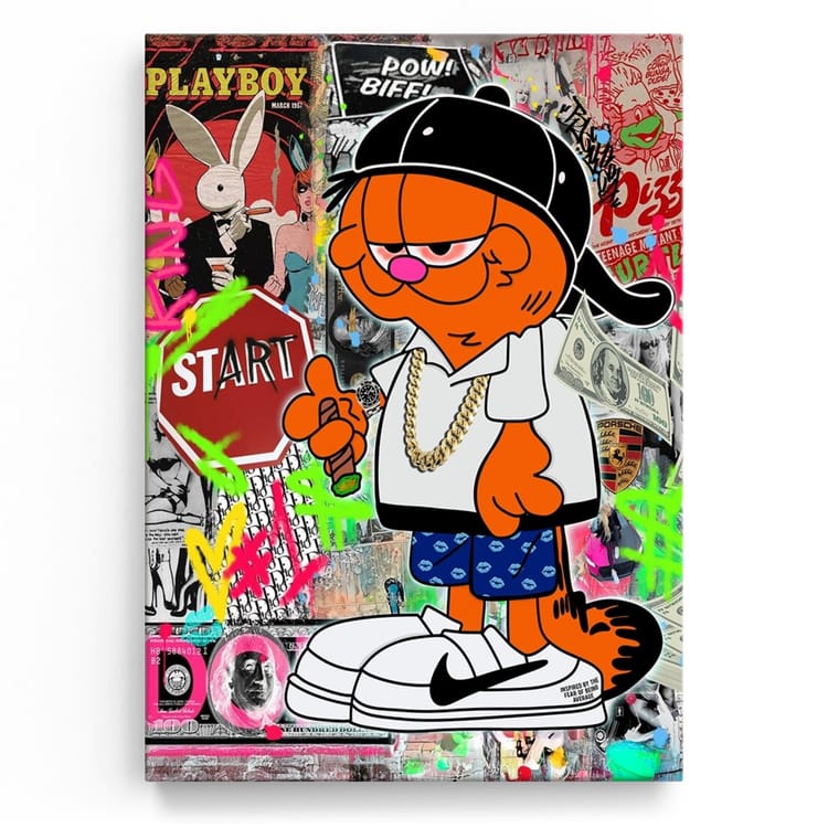 Artmazing Leinwandbild Sneakerhead Garfield