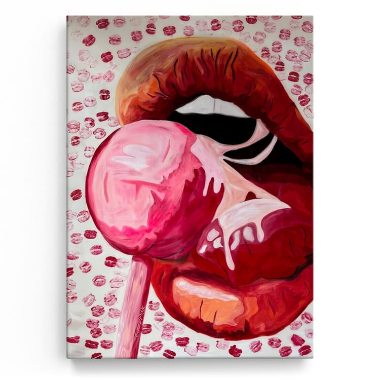 Artmazing Leinwandbild Pink Lollipop