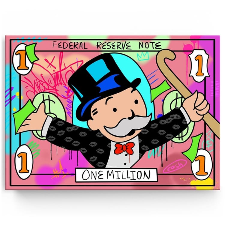 Artmazing Leinwandbild Million Dollar Man