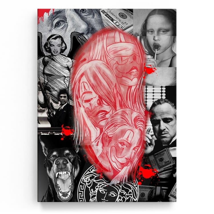 Artmazing Leinwandbild Power Femme